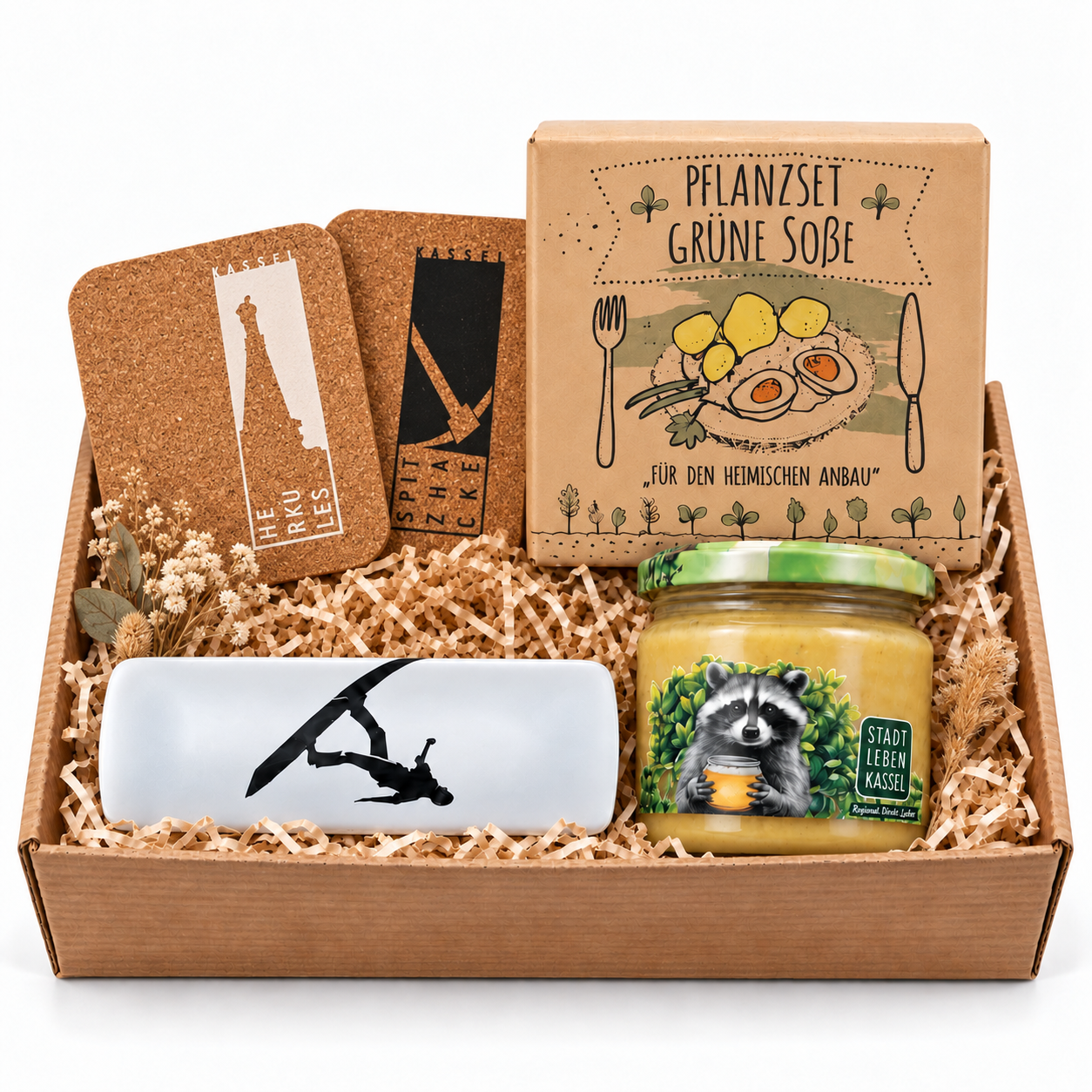 Kleiner Präsentkorb mit Kassel-Geschenken